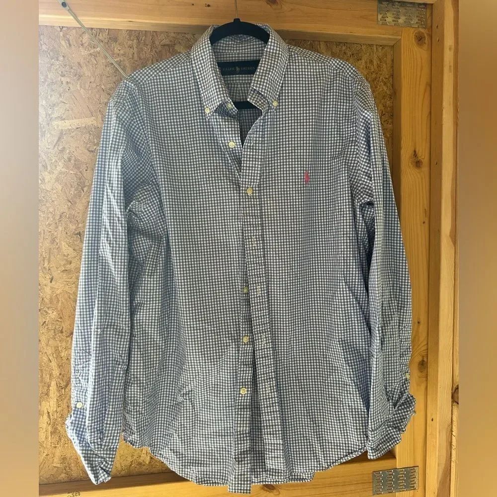 Ralph Lauren Polo Men's Blue Checkered Shirt